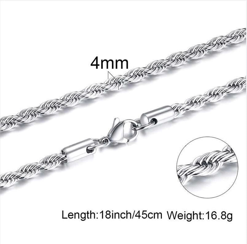 Minimalist Twist 201 Stainless Steel Plating Stainless Steel Necklaces