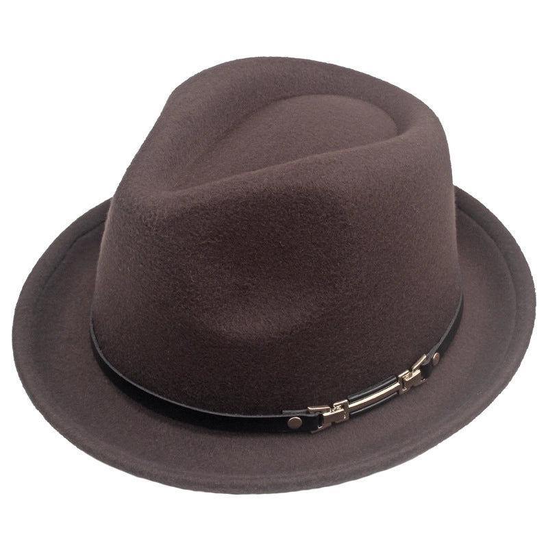 Women's Elegant Basic Minimalist Solid Color Wide Eaves Fedora Hat