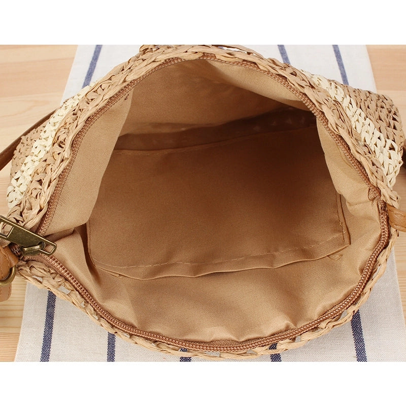 Women's Basic Vacation Solid Color Paper String Shopping Bags