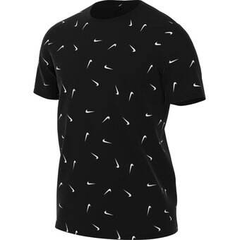 Camiseta Hombre Nike Sportswear Swoosh Allover Print-Negro