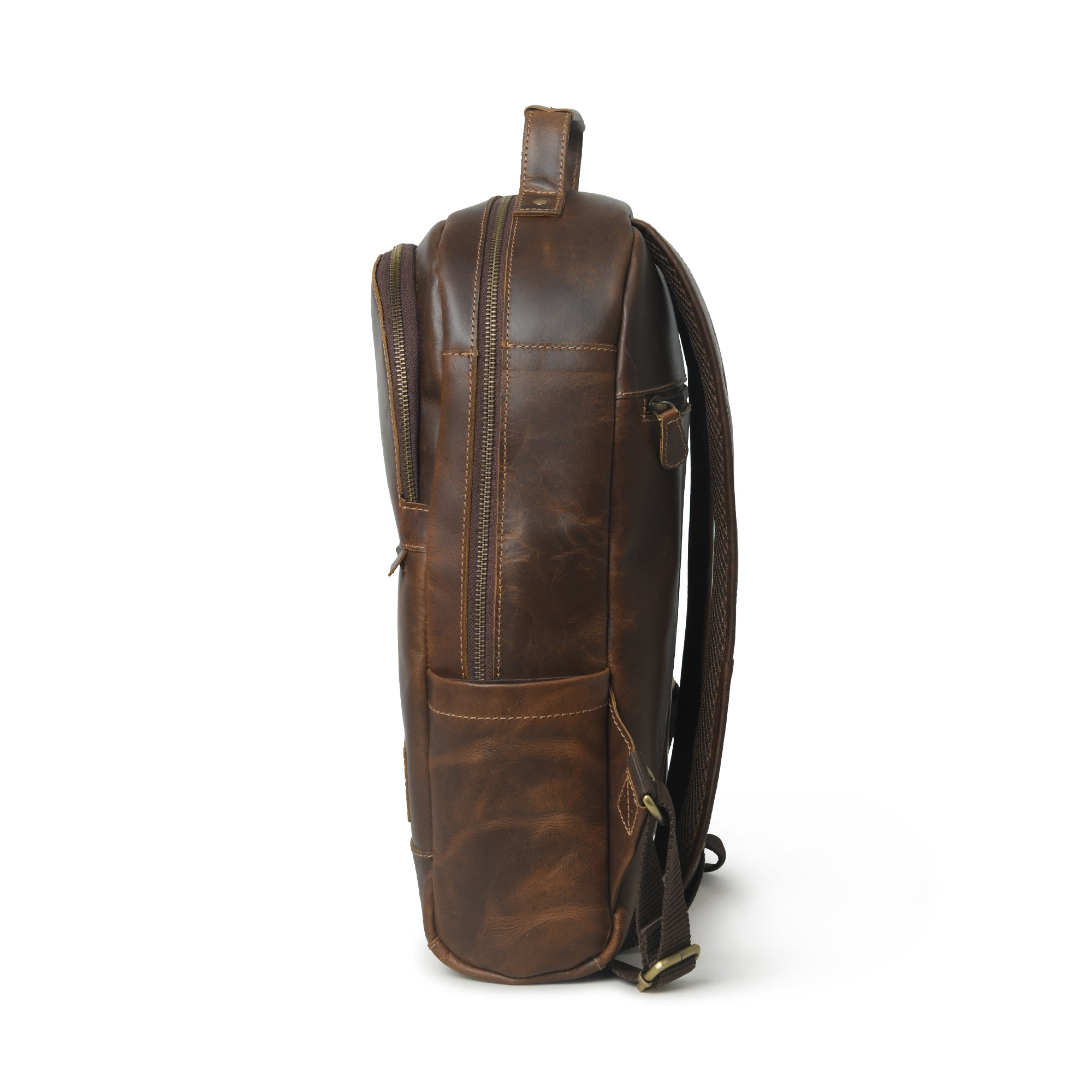 Unisex Buffalo Leather Backpack