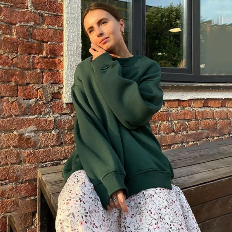 🔥 Hot sale 2024 🔥 Effen oversized sweatshirt met ronde hals