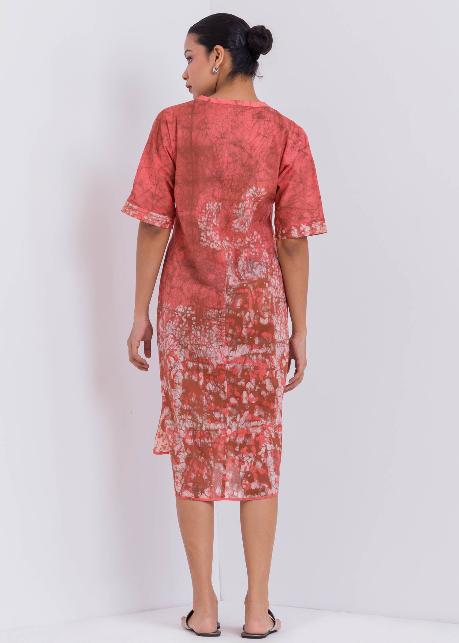 Batik Two Side Slit Dress