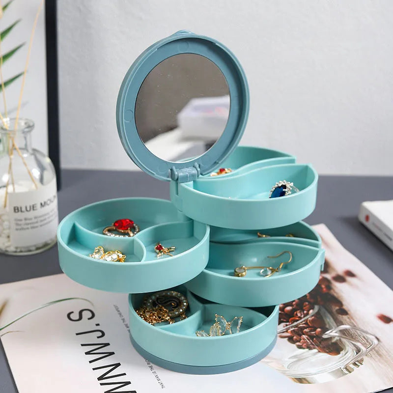 Rotatable Jewelry Storage Box