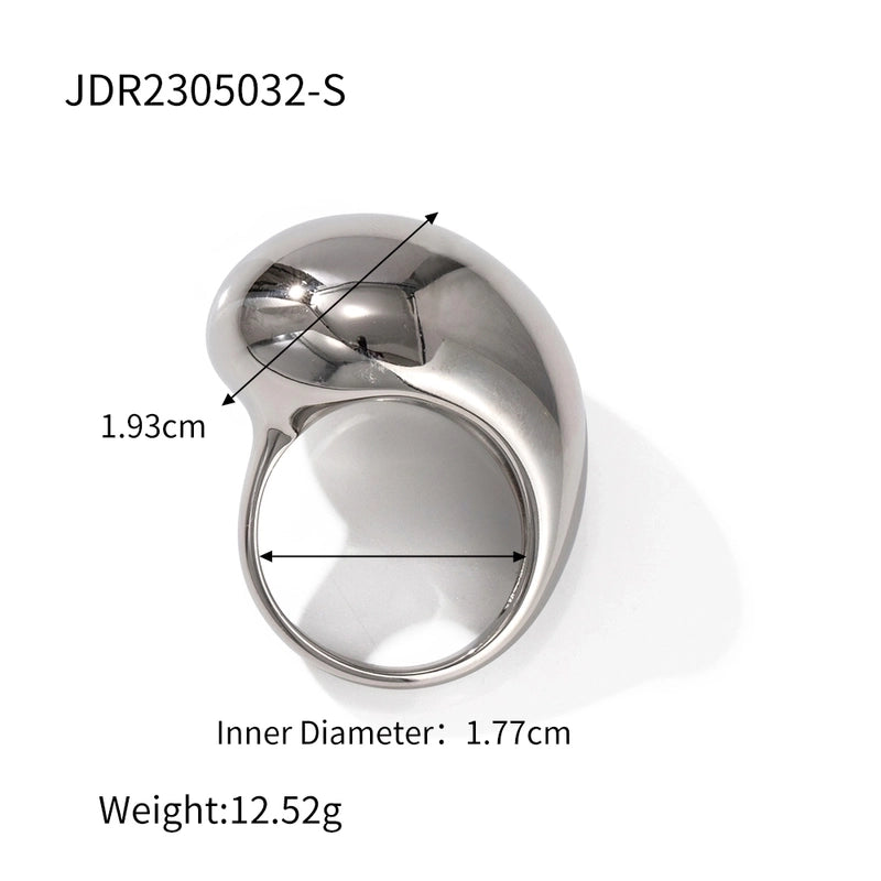 IG Style Solid Color 316 Stainless Steel  Plating Rings
