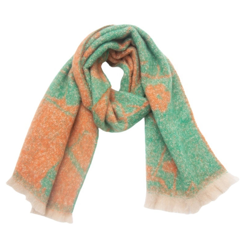 Unisex Casual Minimalist Color Block Polyester Scarf