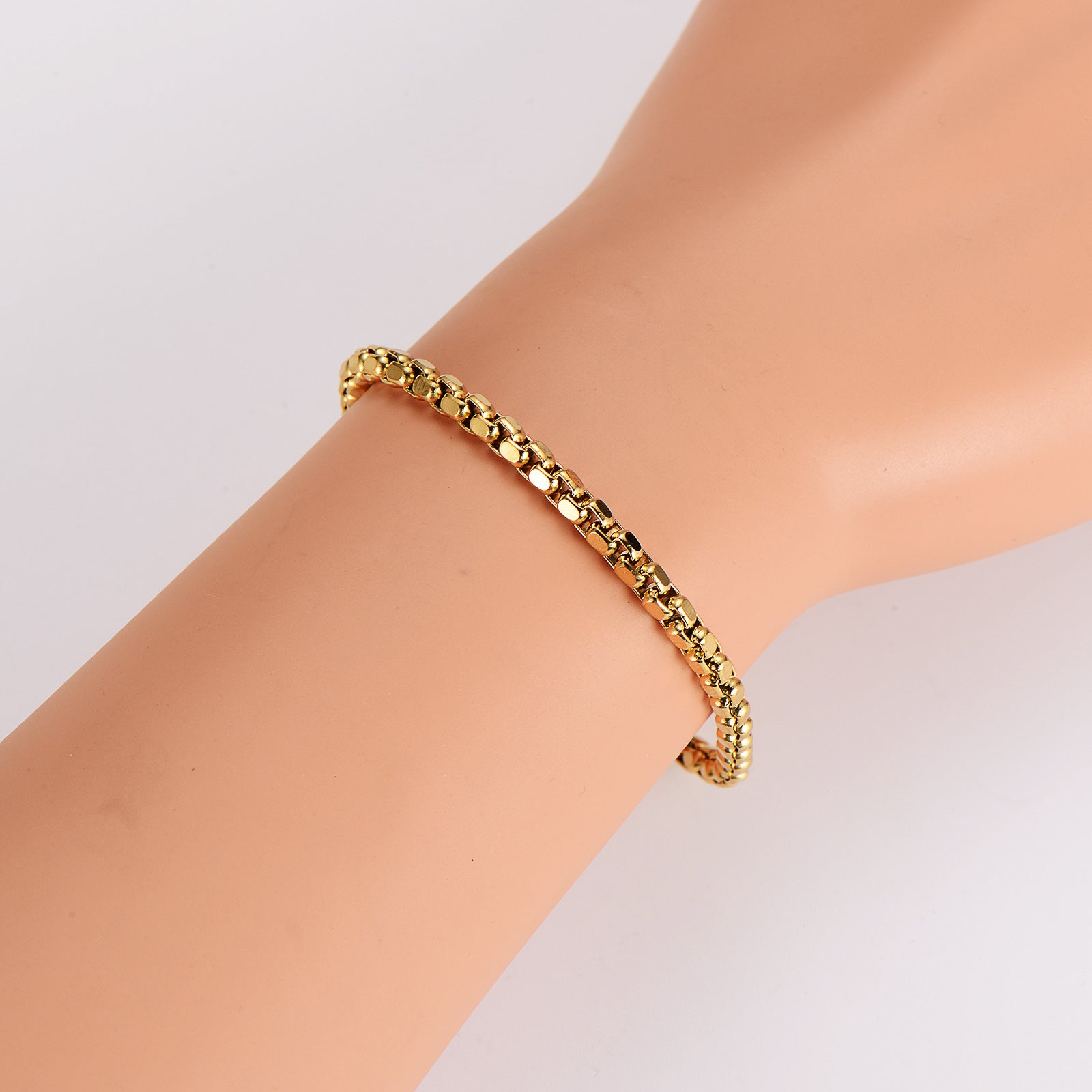 Aml Simple Street Personality Square Pearl Chain Batch Corner Trend Fashion Handmade Chain