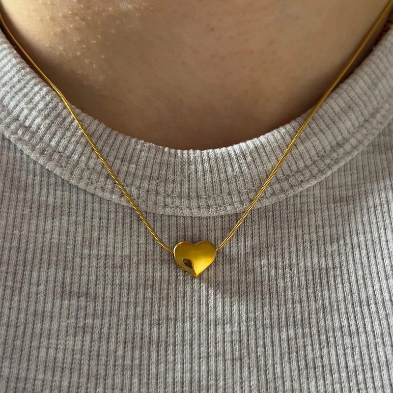 Minimalist Classic Style Solid Color 304 Stainless Steel Stainless Steel Necklaces