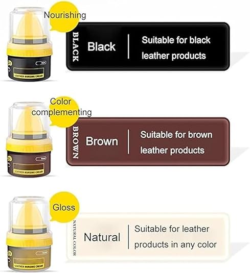 Leather Repair Cream Liquid Shiny Shoe Polish