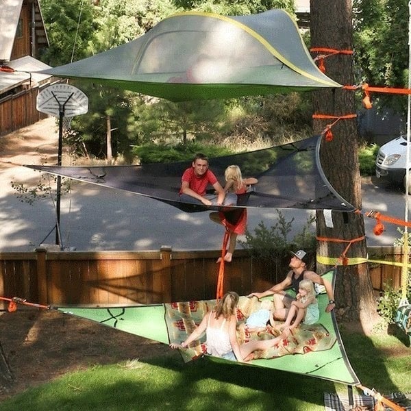 Patented 3 Point Design - Multi-Person Hammock