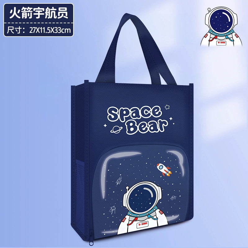 Unisex Cute Cartoon Oxford Cloth Waterproof Shopping Bags