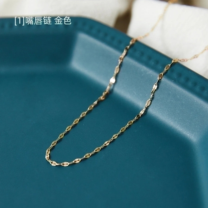 Fashion Geometric 304 Stainless Steel 18K Gold Plated Chain Stainless Steel Necklaces