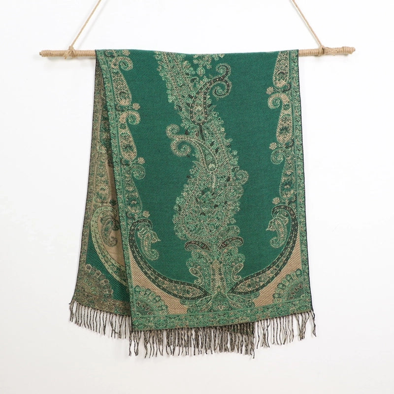 New Arrival Of Autumn And Winter Scarf Plus-Sized Thick Warm Winter Shawl Office Airport Cover Blanket Ethnic Style Shawl