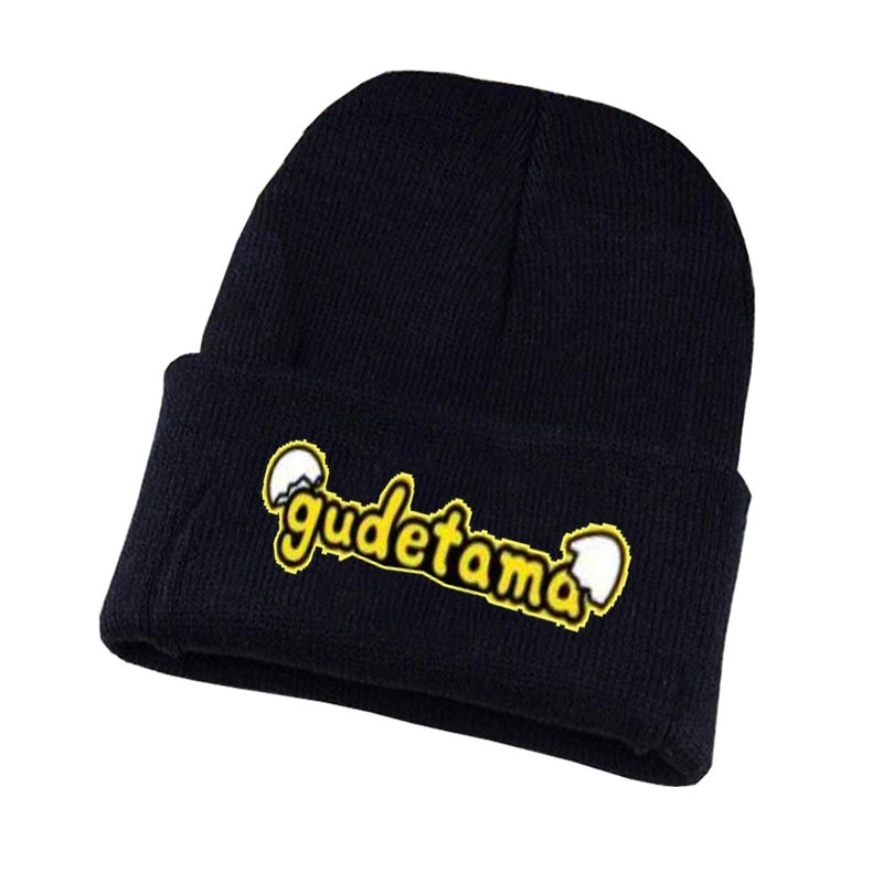 Anime Egg Yolk Jun Peripheral Knitted Wool Hat Student Sports Leisure Hat Men's And Women's Winter Warm Plush Hat