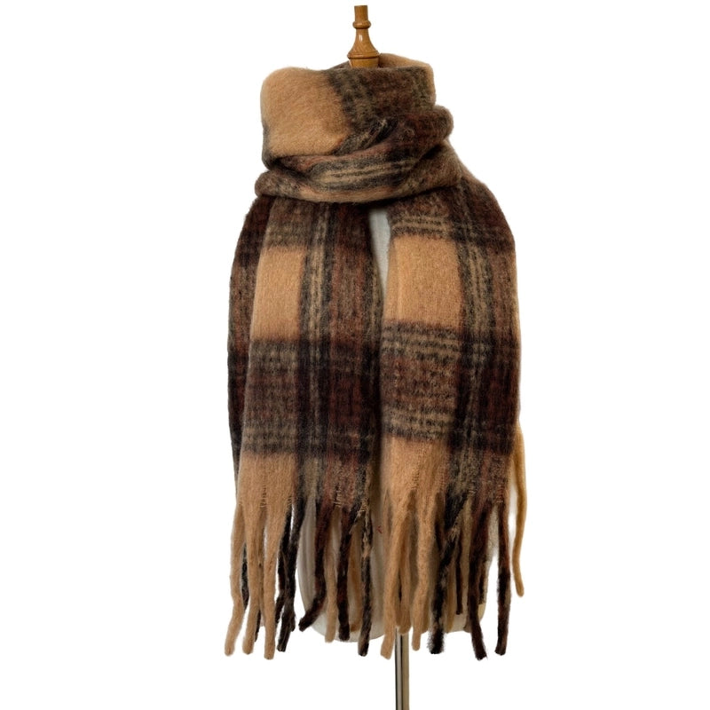 Women's Elegant Basic Stripe Polyester Scarf