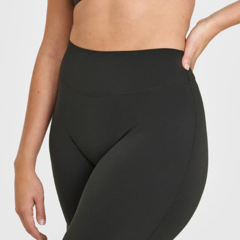 High Rise Straight Pants with Stretch Fit and Soft Touch Fabric