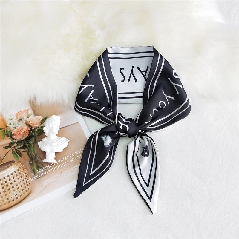 Double-sided Sharp-angled Silk Scarf