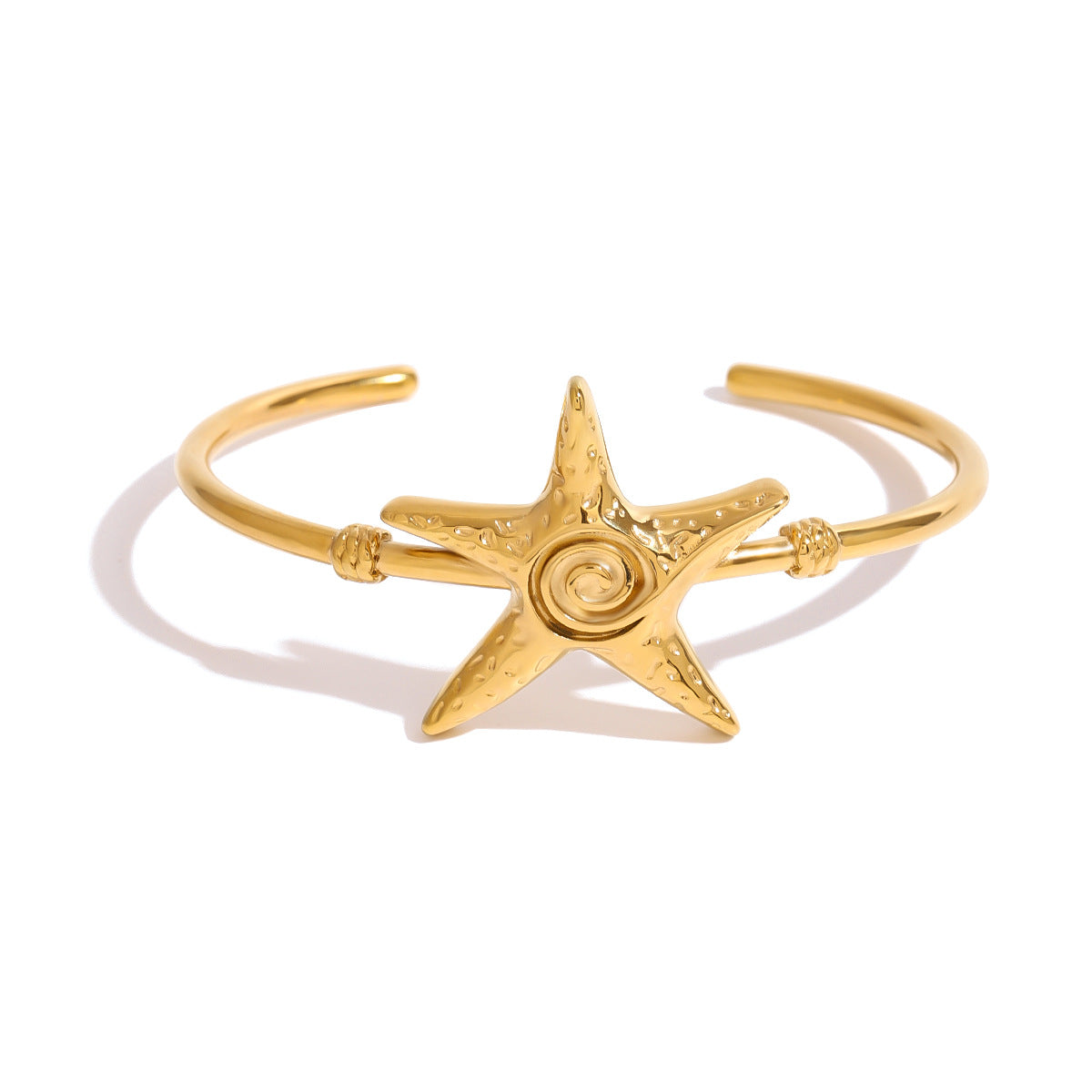 Stainless Steel Starfish Open Bracelet Ocean Bracelet Titanium Steel Hand Jewelry Bracelet