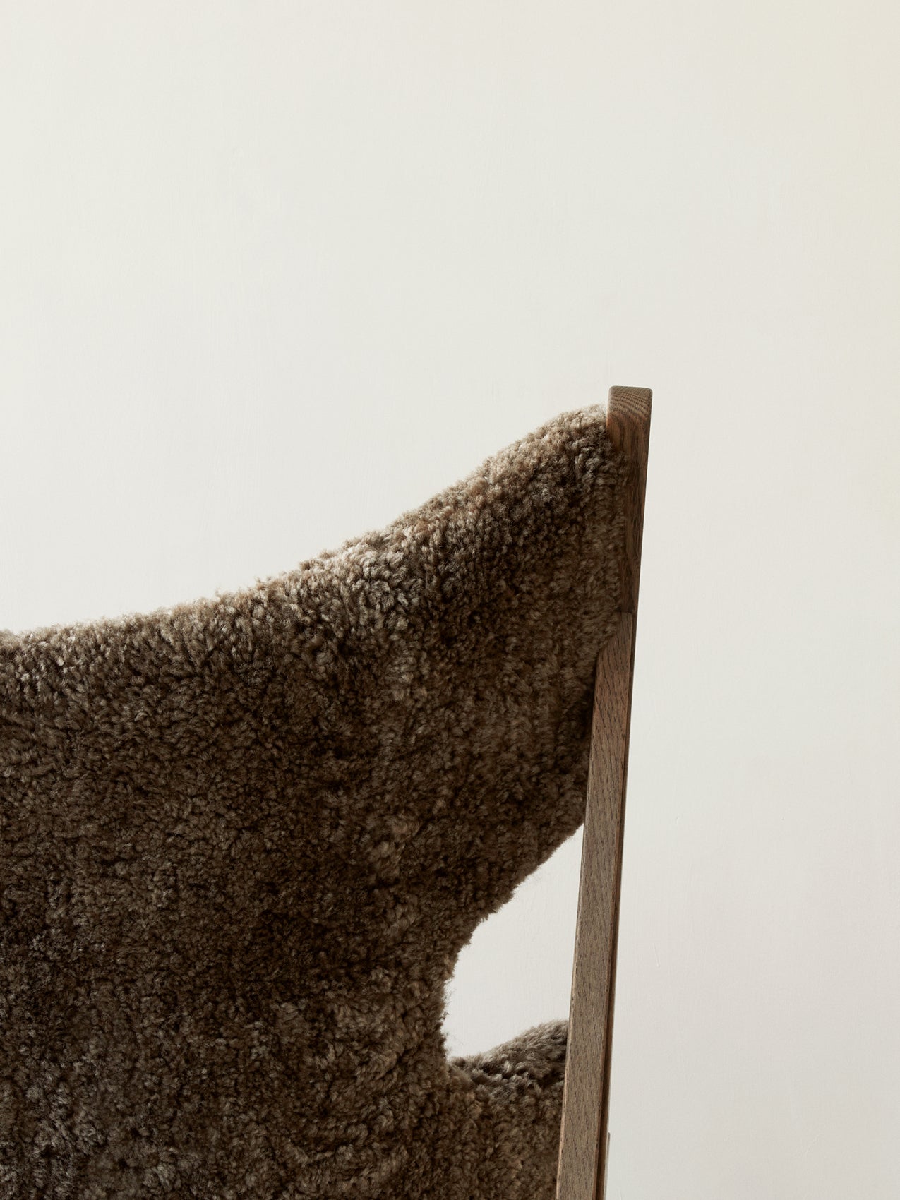 Knitting Chair. Sheepskin