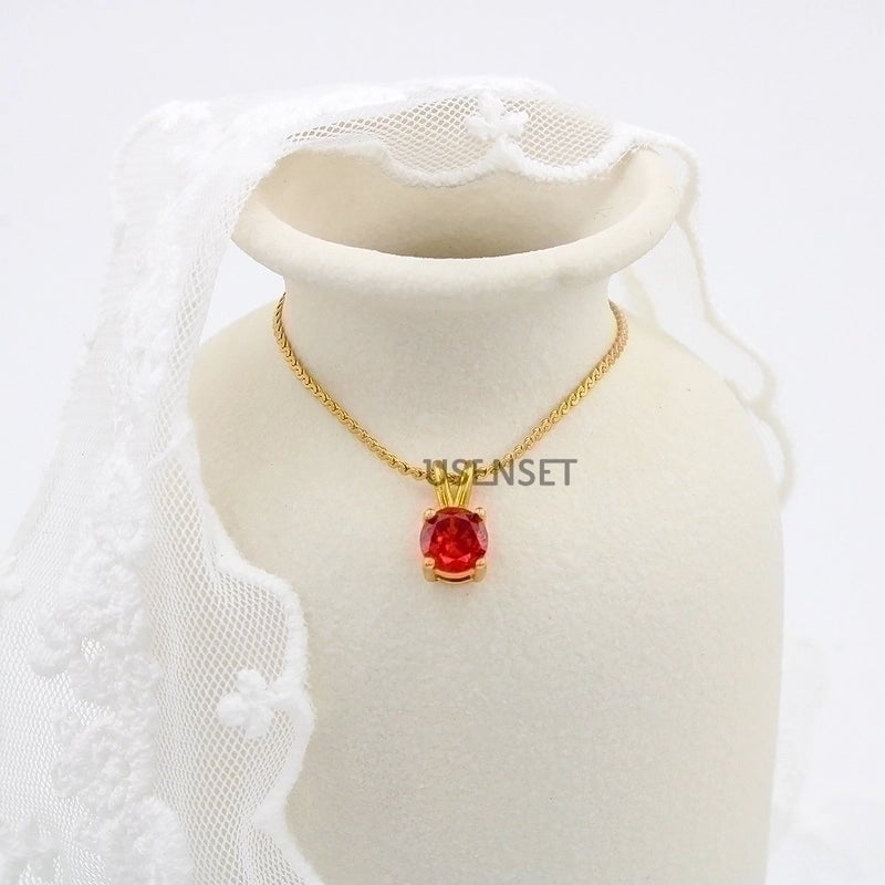 Fashion Geometric Stainless Steel Plating Pendant Necklace 1 Piece