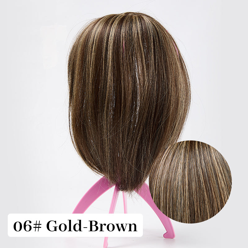 50% Christmas Discount🎅Natural Hair Toppers with Bangs for Women🛒