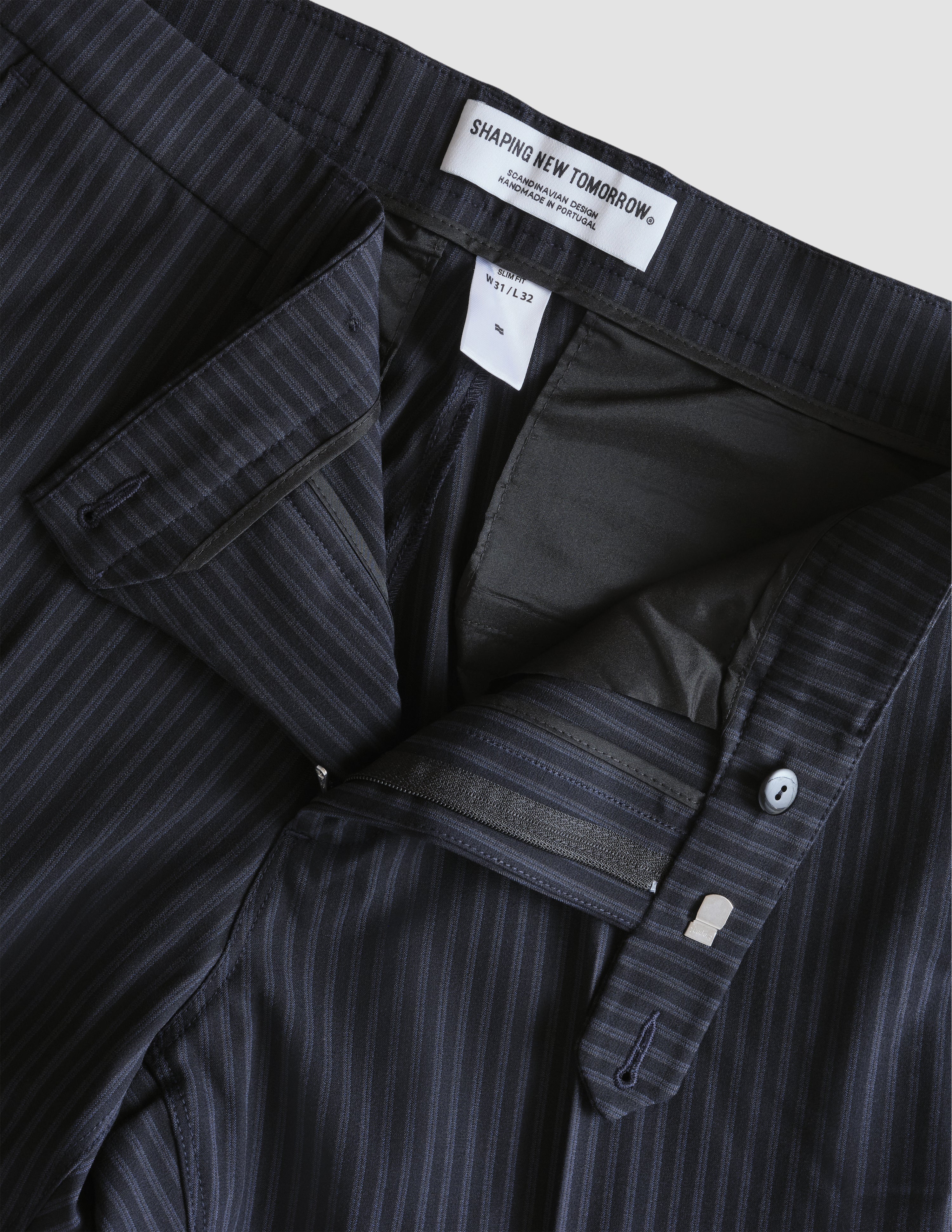 Suit Pants Slim Stanford Stripes