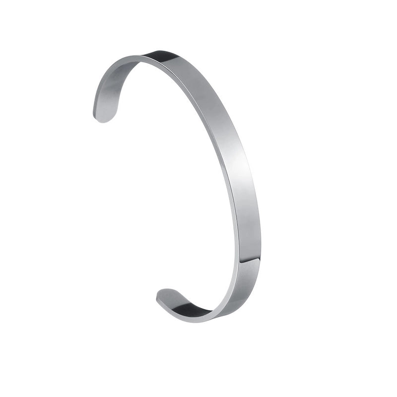 Minimalist Solid Color 201 Stainless Steel Gold Plated Cuff Bracelets In Bulk