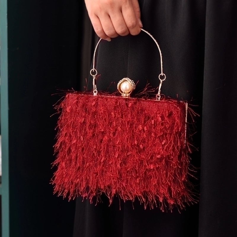 Women's Polyester Solid Color Vintage Style Classic Style Square Lock Clasp Handbag Evening Bag