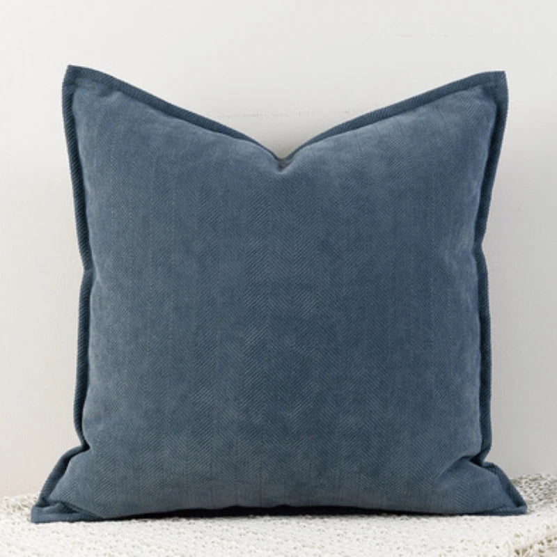 Alden Thickened Solid Cushion Cover - Apricot