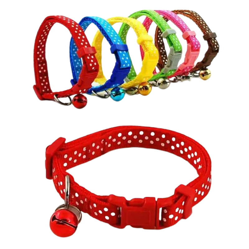 Polka Dot Print Dog Collars
