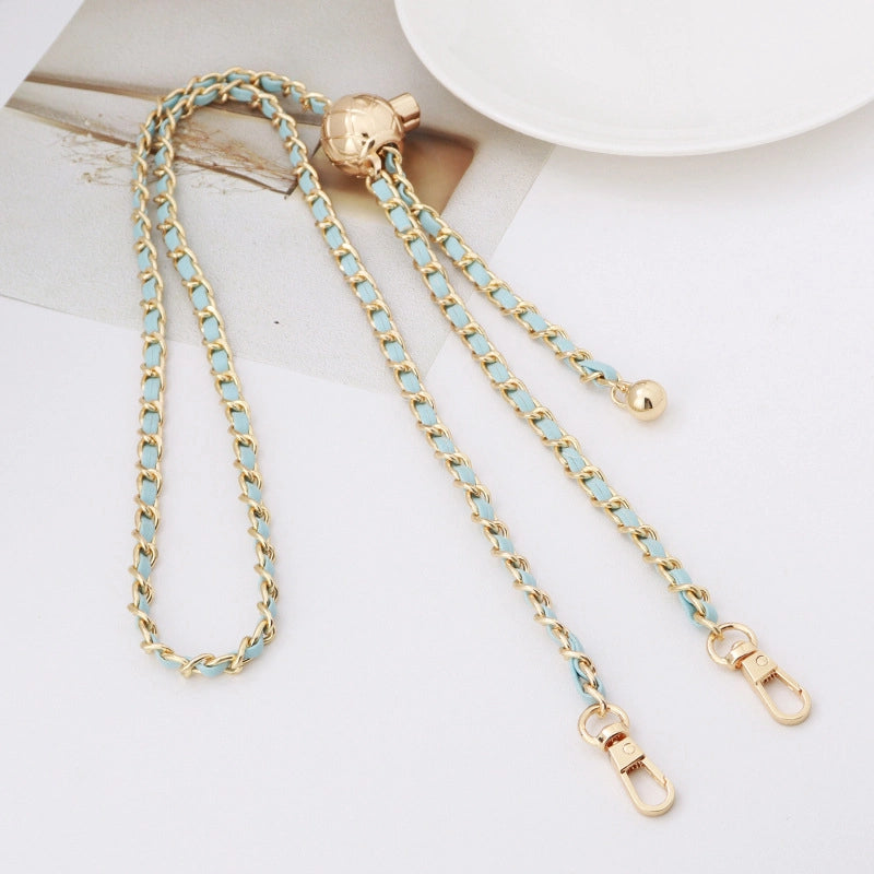 Alloy Solid Color Bag Chain Bag Straps
