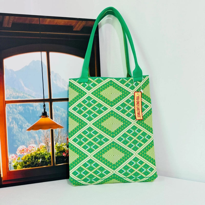 Women's Large Polyester Geometric Streetwear Square Open Handbag