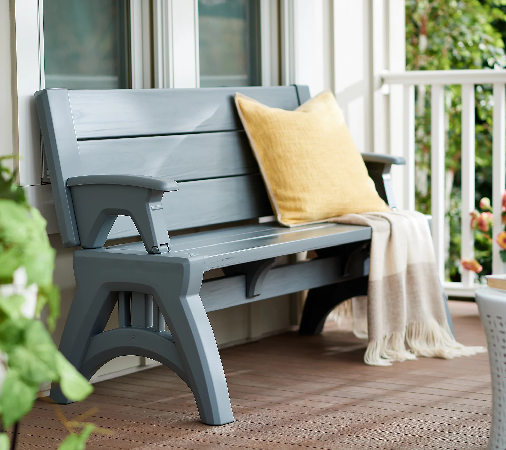 🎉𝑻𝒐𝒅𝒂𝒚'𝒔 𝑺𝒑𝒆𝒄𝒊𝒂𝒍 𝑽𝒂𝒍𝒖𝒆💝Buy 2 Get 2 Free✨Convert-A-Bench Gen II XL Bench-to-Table with Cup Holder