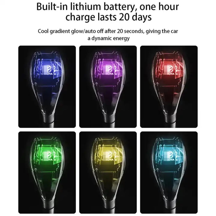Crystal Car Gear Shift Knob With Led
