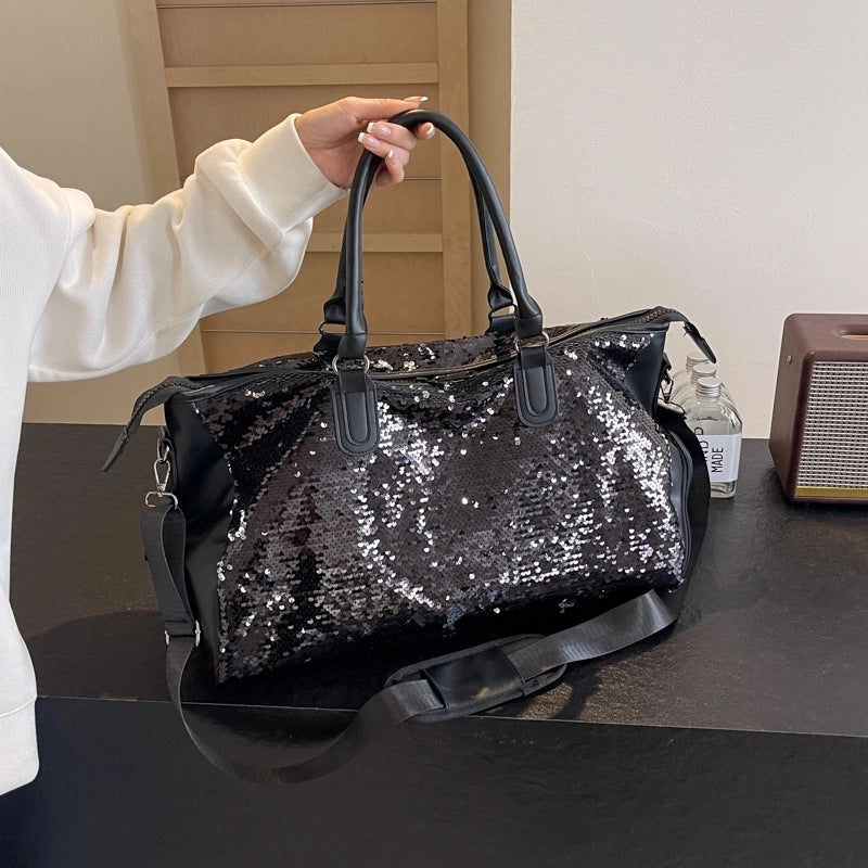 Unisex Basic Solid Color Pu Leather Travel Bags