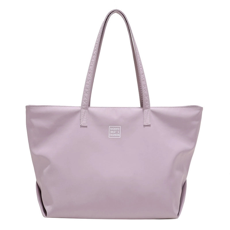 Women's Medium Nylon Solid Color Streetwear Square Zipper Underarm Bag