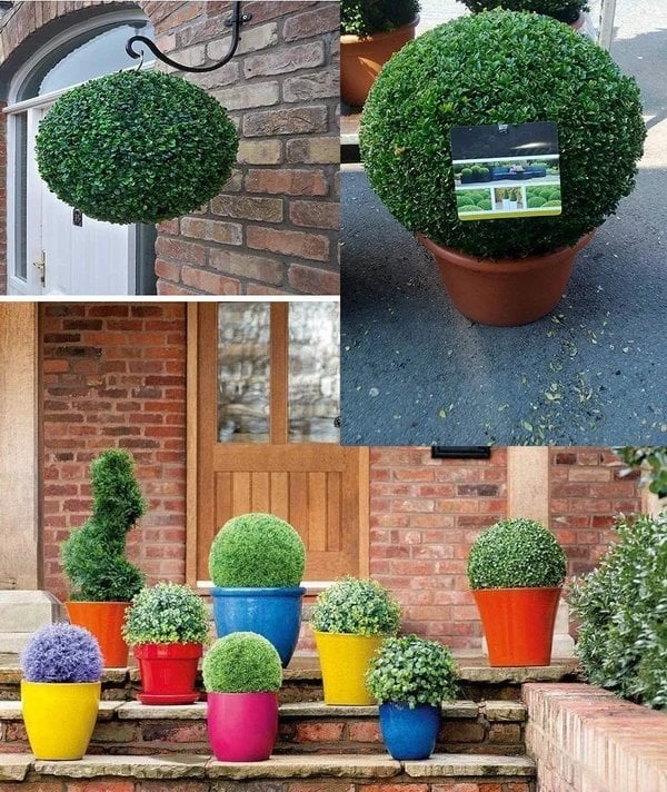 💥This Week's Special Price $9.99 🎊Artificial Plant Topiary Ball🌳