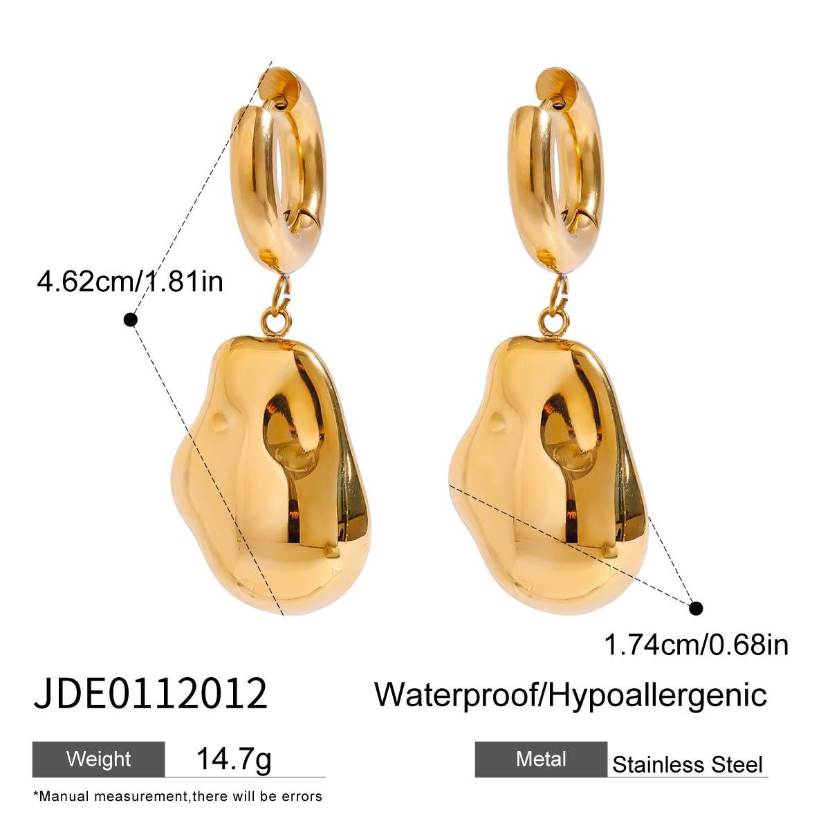 Titanium Steel Earrings Earrings Exaggerated Earrings Stainless Steel Earrings