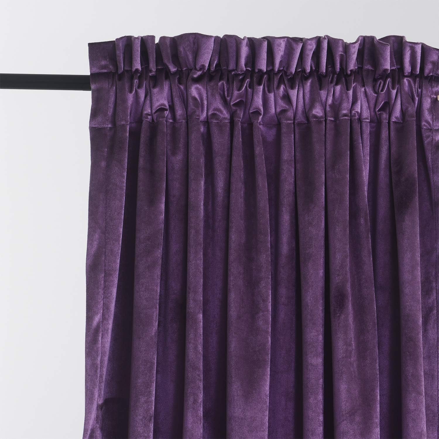Plum-Velvet Window Curtains (Ultra Soft)