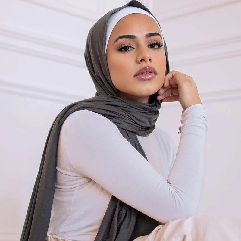 Unisex Minimalist Solid Color Polyester Kerchief