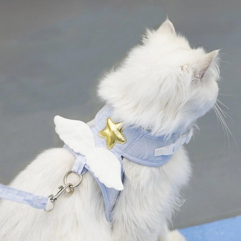 Angel Wings Cat Leash Vest Style Dog Leash Puppy Outdoor Walking Anti-escape Pet Supplies