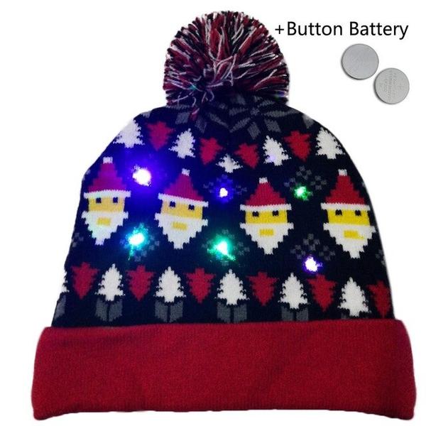 CHRISTMAS LED KNITTED BEANIES