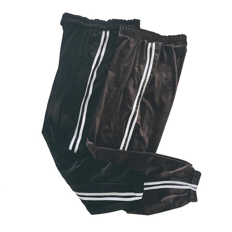 Velvet Side Striped Trousers