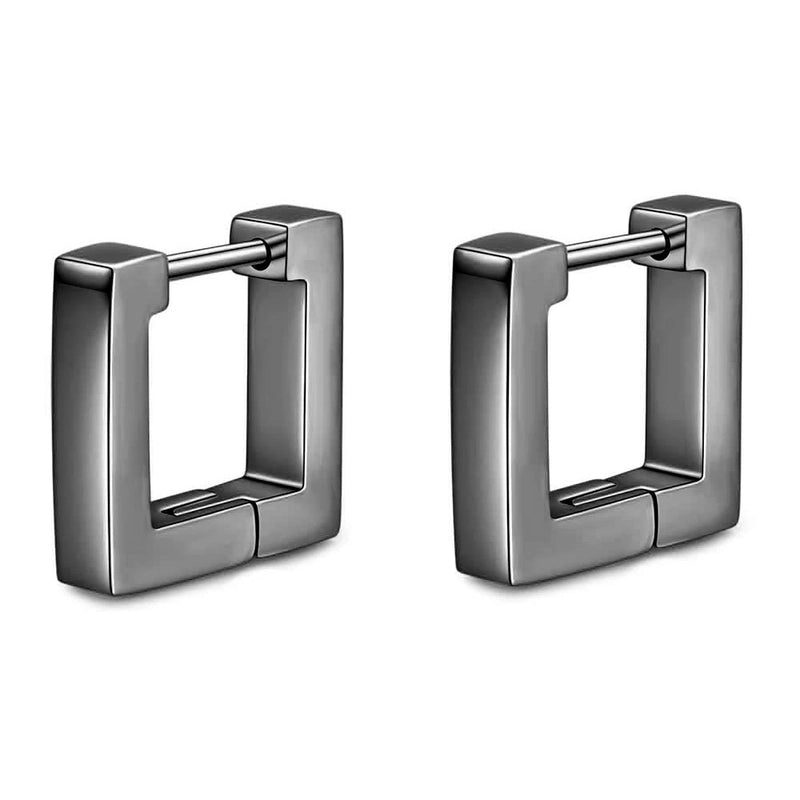 1 Pair Minimalist Oval Plating Stainless Steel Earrings