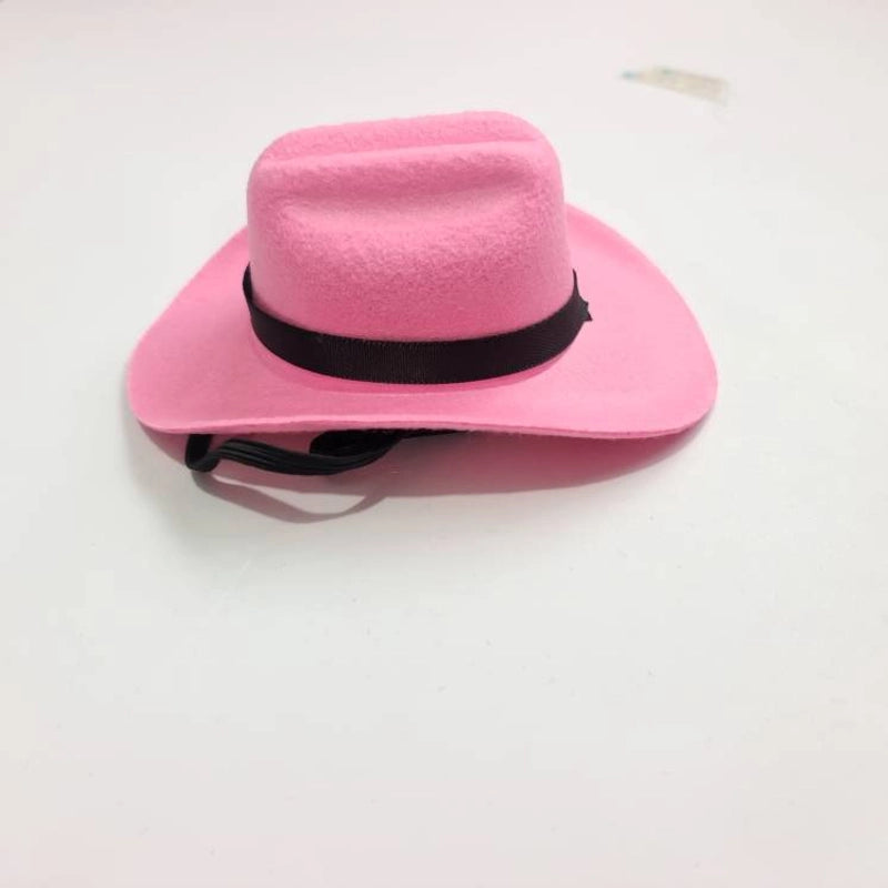 Cowboy Style Nonwoven Solid Color Pet Hat