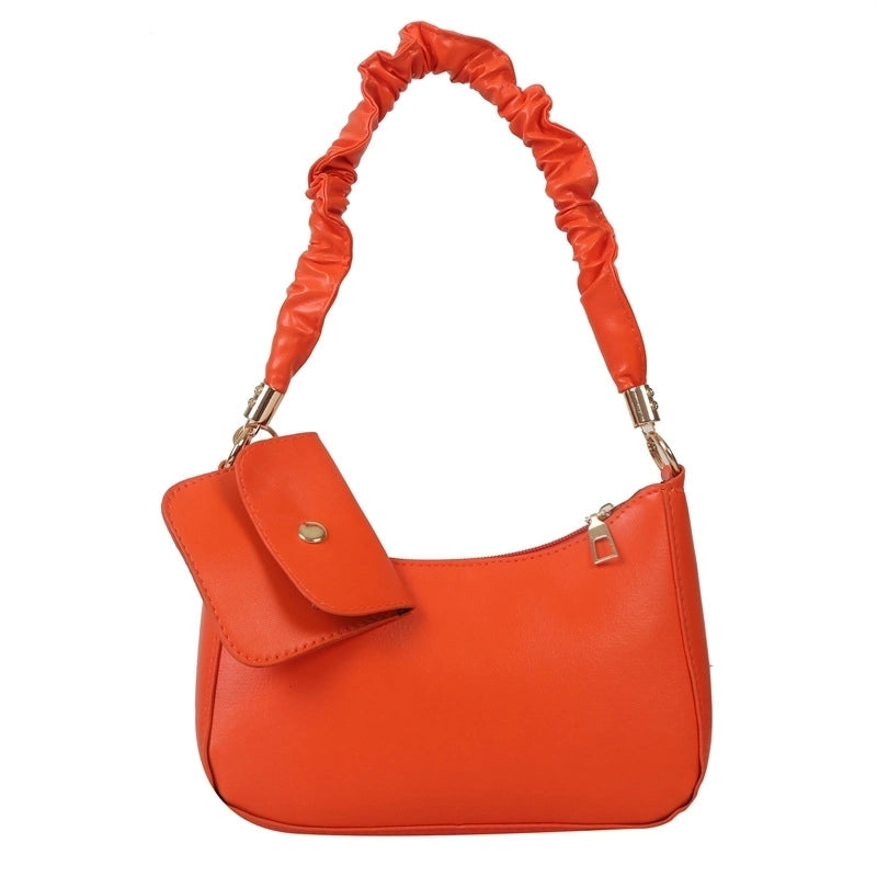 Women's Small All Seasons Pu Leather Streetwear Shoulder Bag Underarm Bag