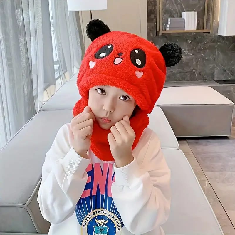 Kids Panda Wool Cap