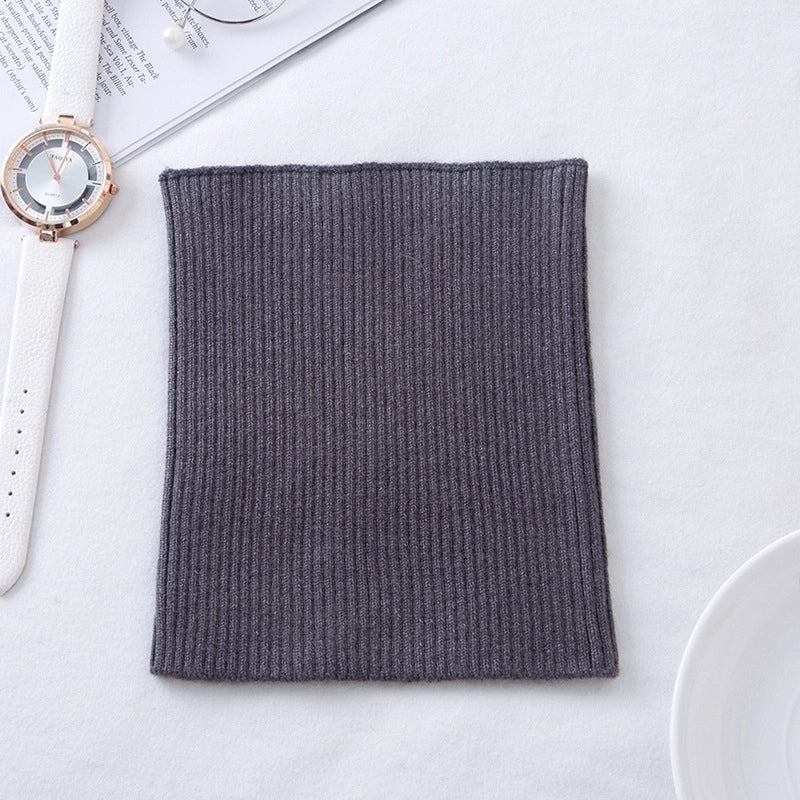 Cashmere Neck Sleeve Women's Knitted Elastic High Neck Cervical Warm Shading Neck High Neck Fake Collar Hair Band Headband Scarf