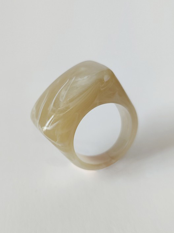 Acrylic 11 Colors Geometric Ring
