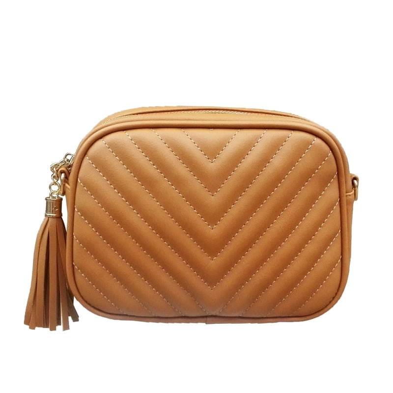Women's Small Pu Leather Solid Color Fashion Square Zipper Crossbody Bag